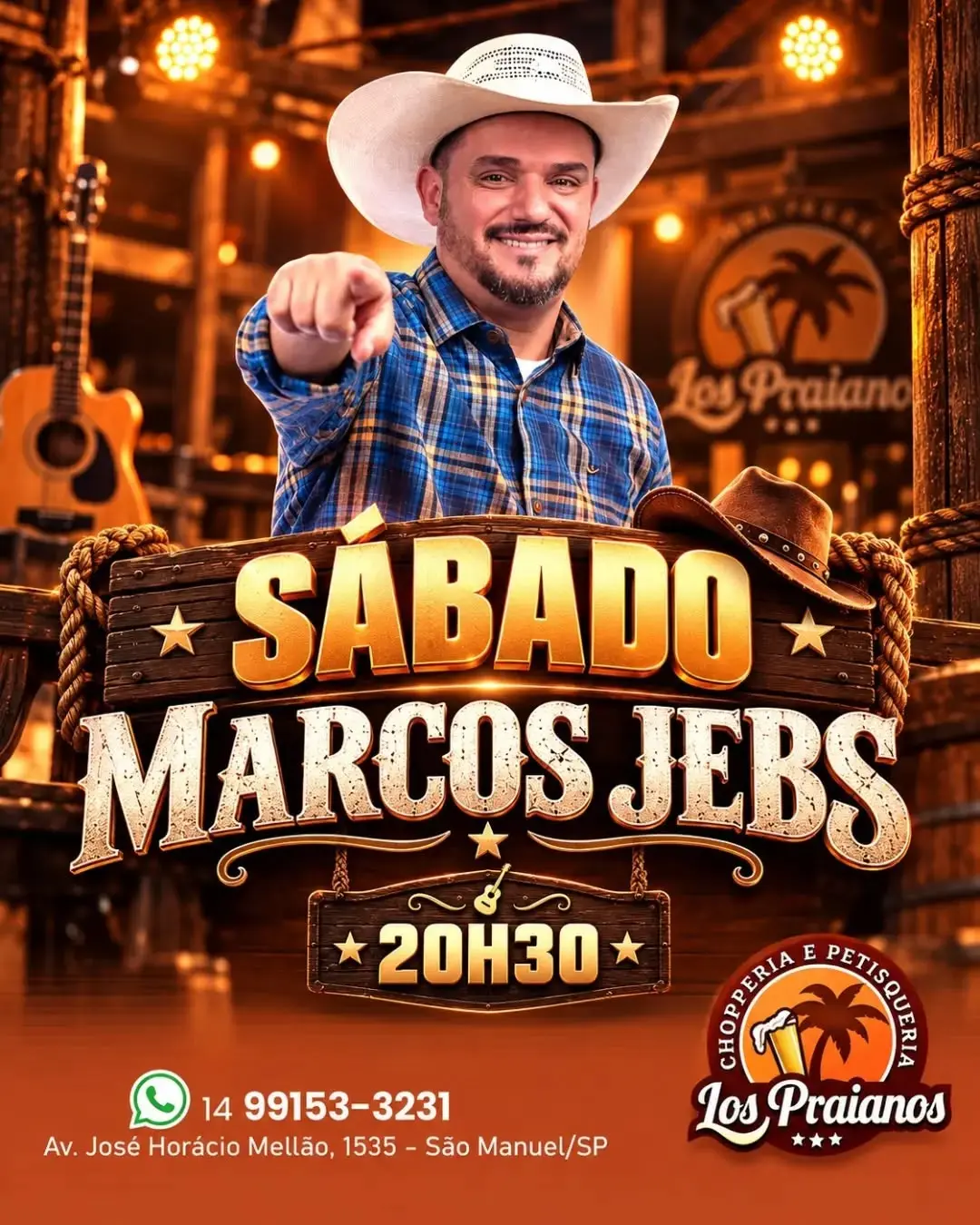 Flyer de Marcos Jeb's