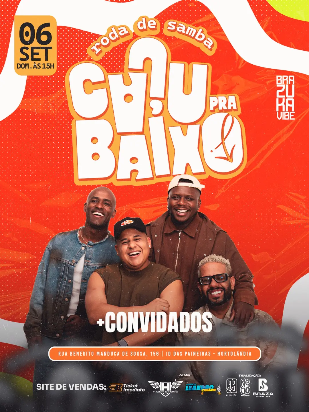 Flyer de Contagio e mais 5 artistas