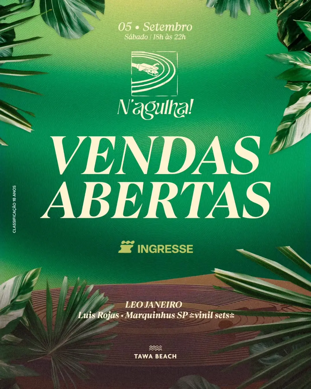 Flyer de Marquinhus, Kalén, Leo Janeiro, Luis Rojas e N'Agulha