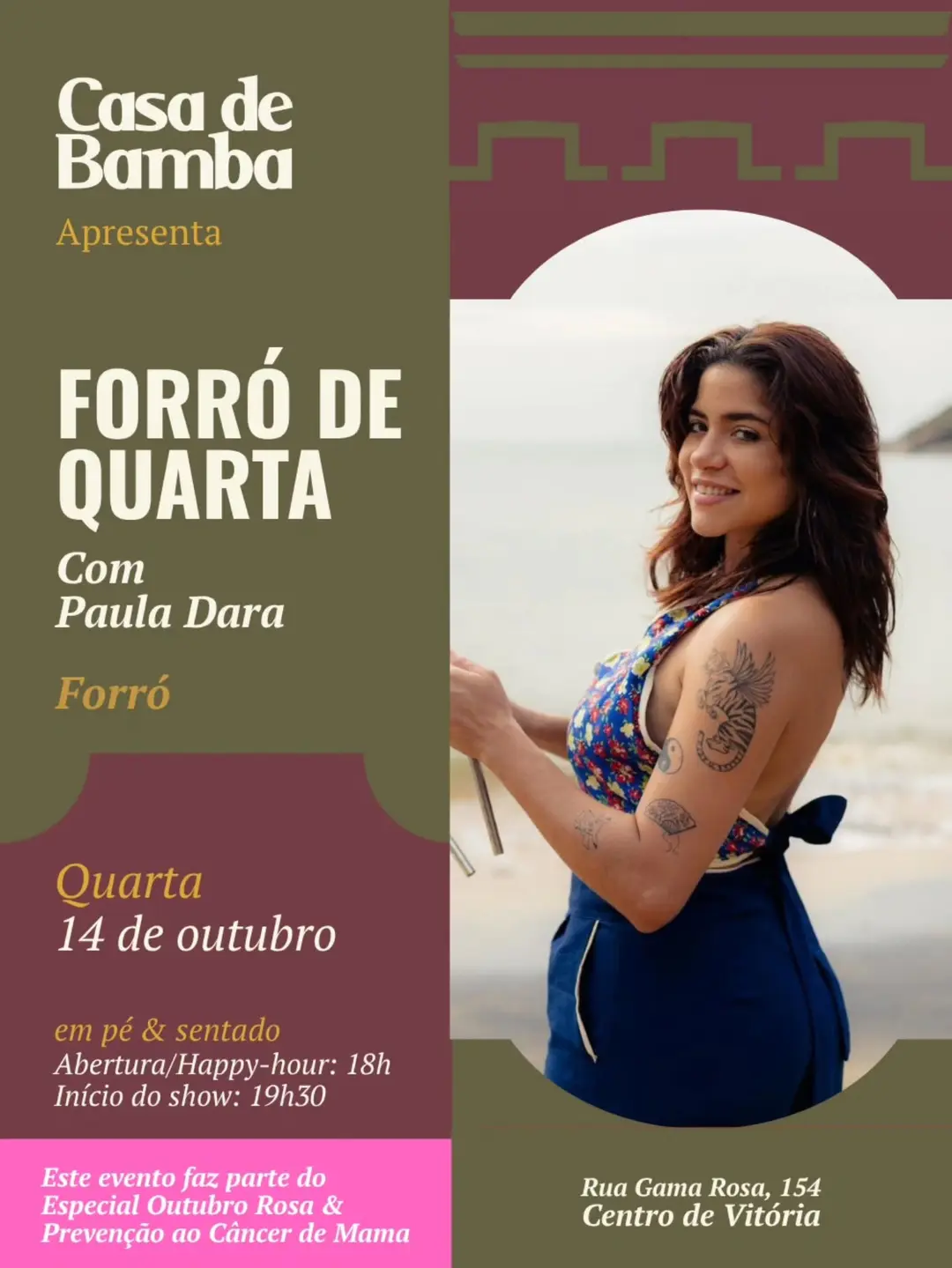 Flyer de Paula Dara