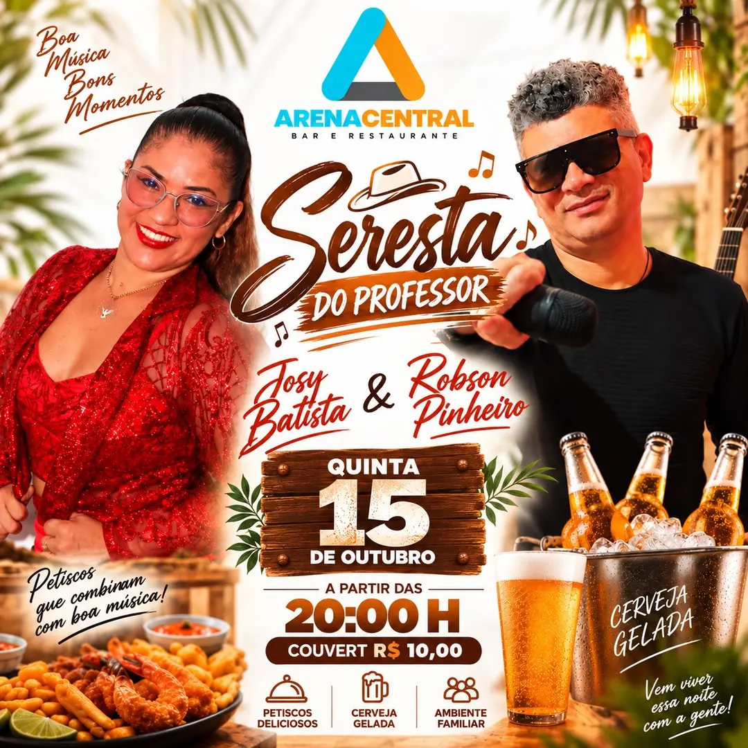 Flyer de Josy Batista e Robson Pinheiro