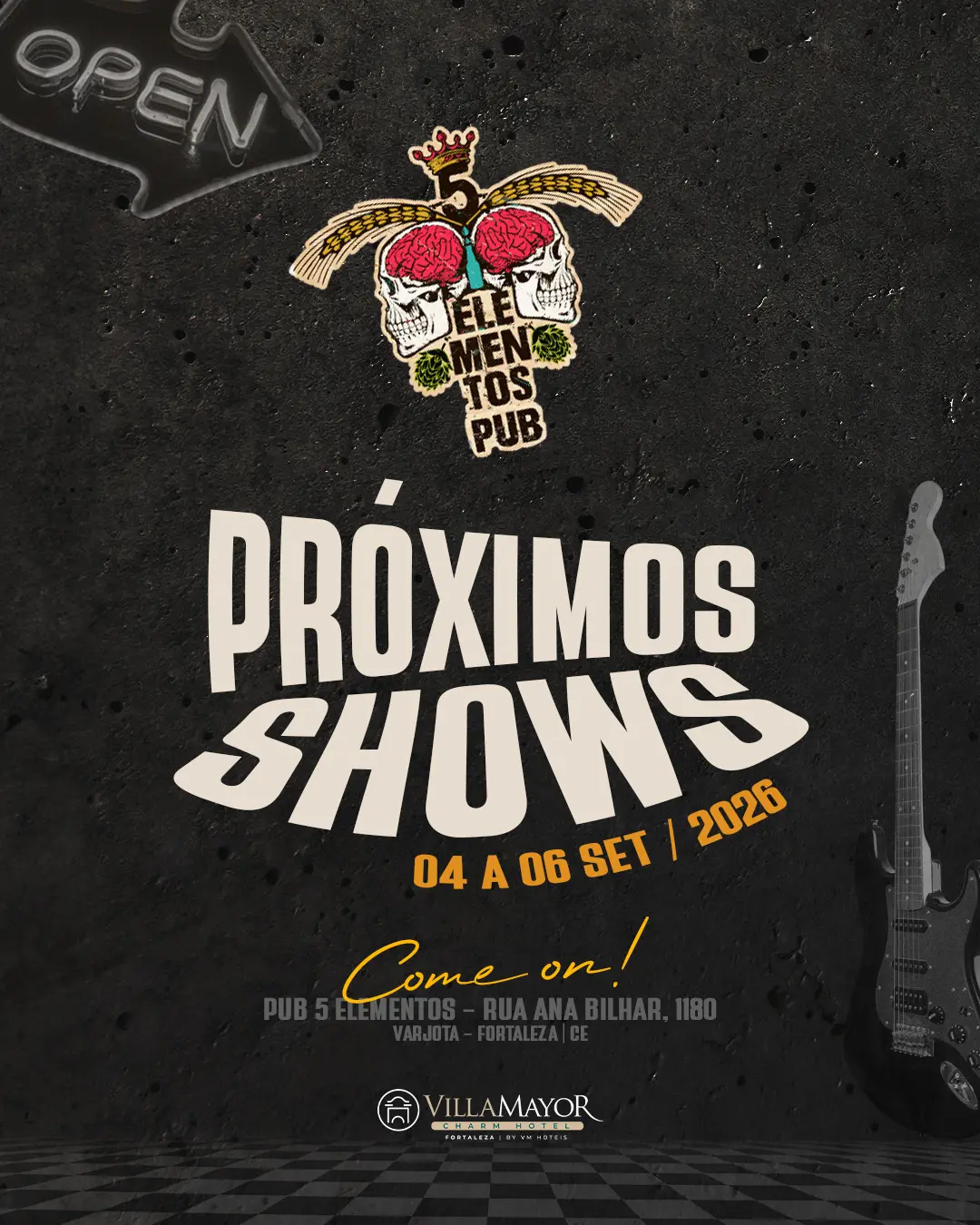 Flyer de Banda Rádio Blá, Banda O Verbo e DJ Sandra Bull