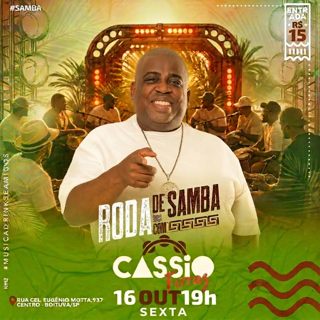 Flyer de Cássio Ferraz