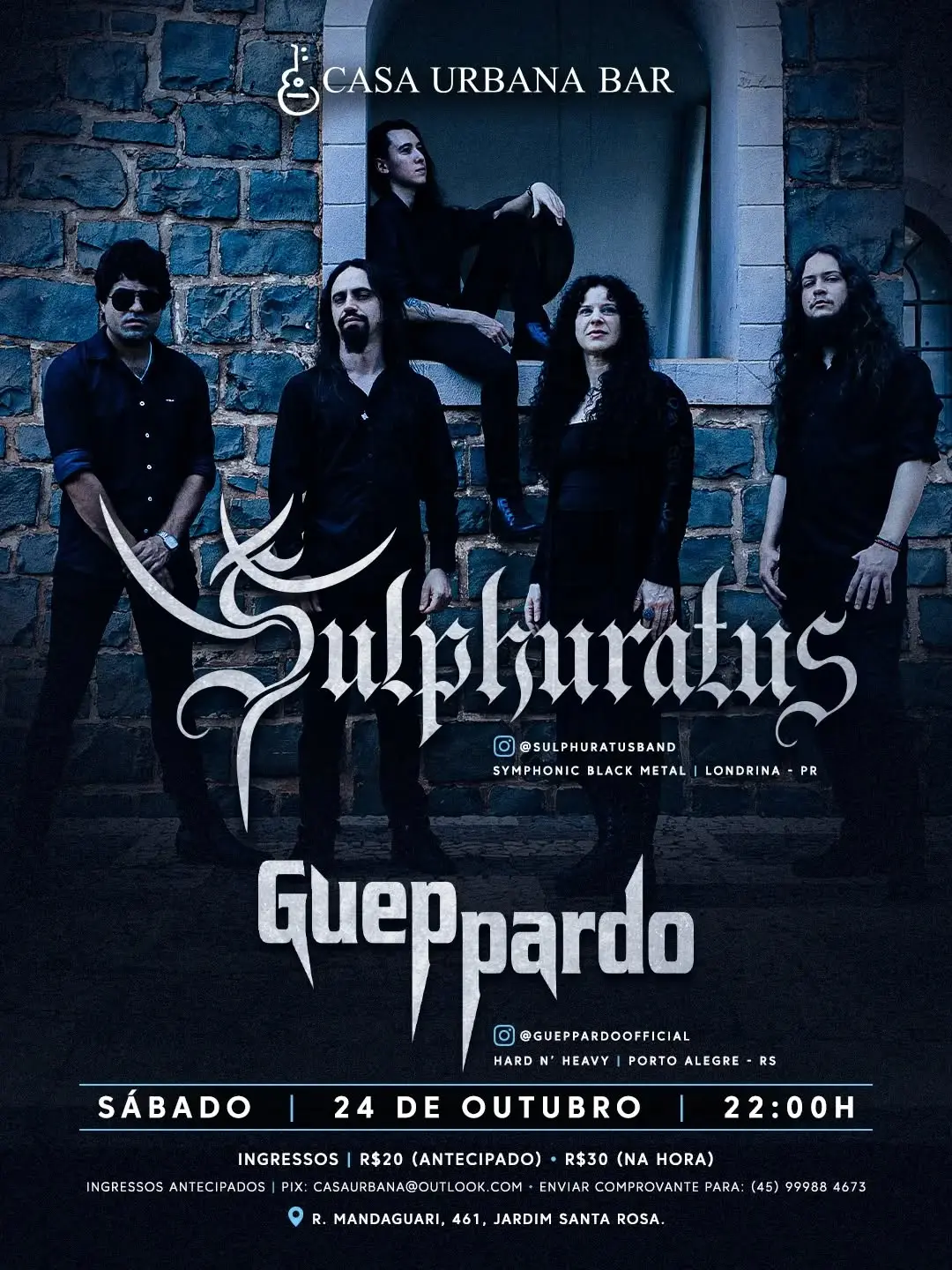 Flyer de Sulphuratus, Gueppardo e Futuro Ancestral