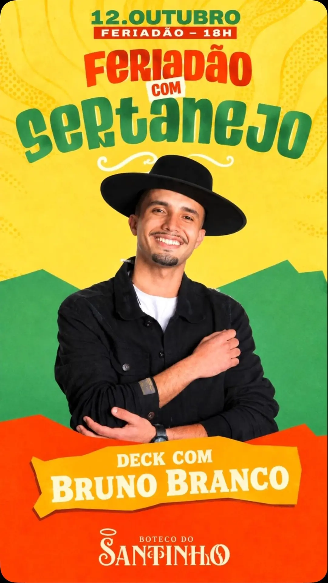 Flyer de Deck com Bruno Branco