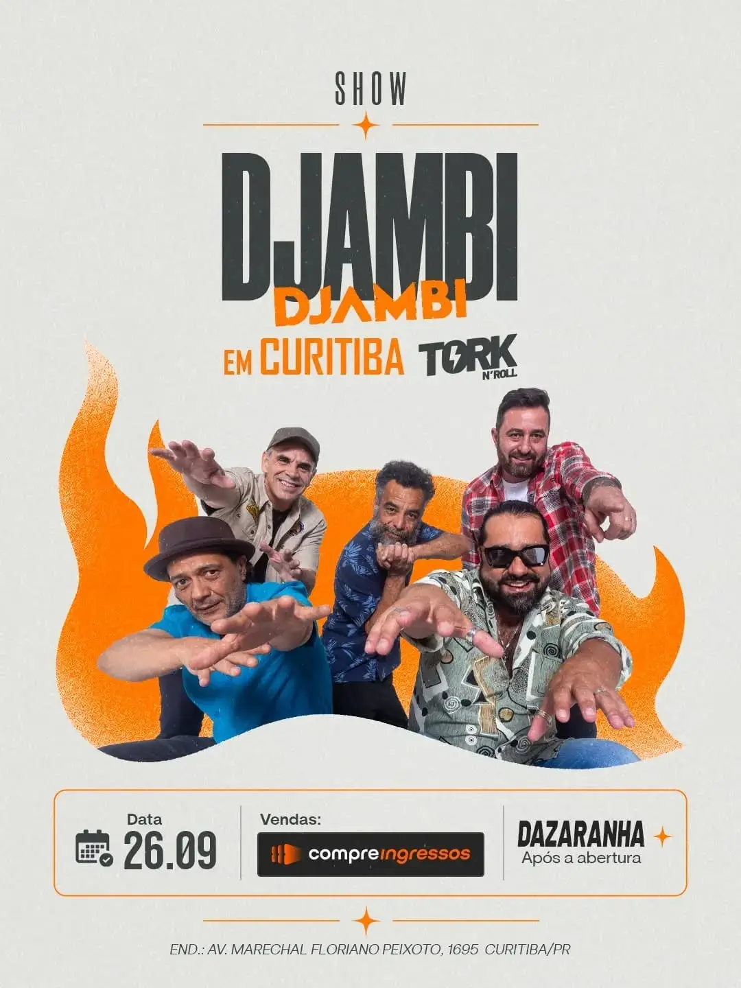 Flyer de Djambi, Dazaranha e djfra.oficial