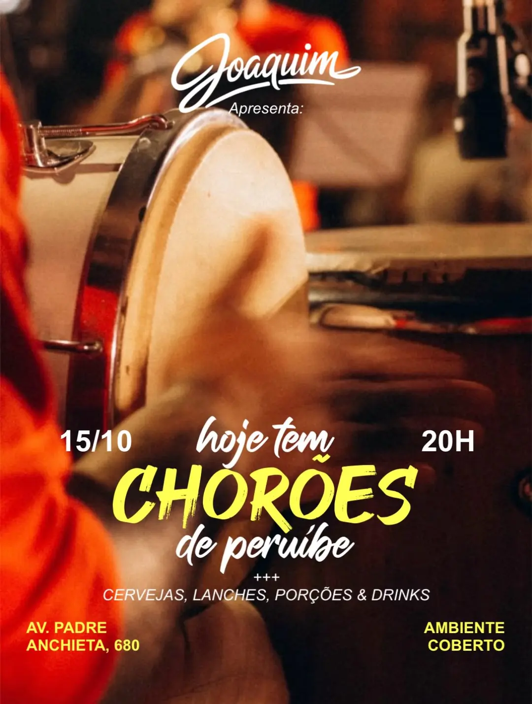 Flyer de Chorões de Peruíbe