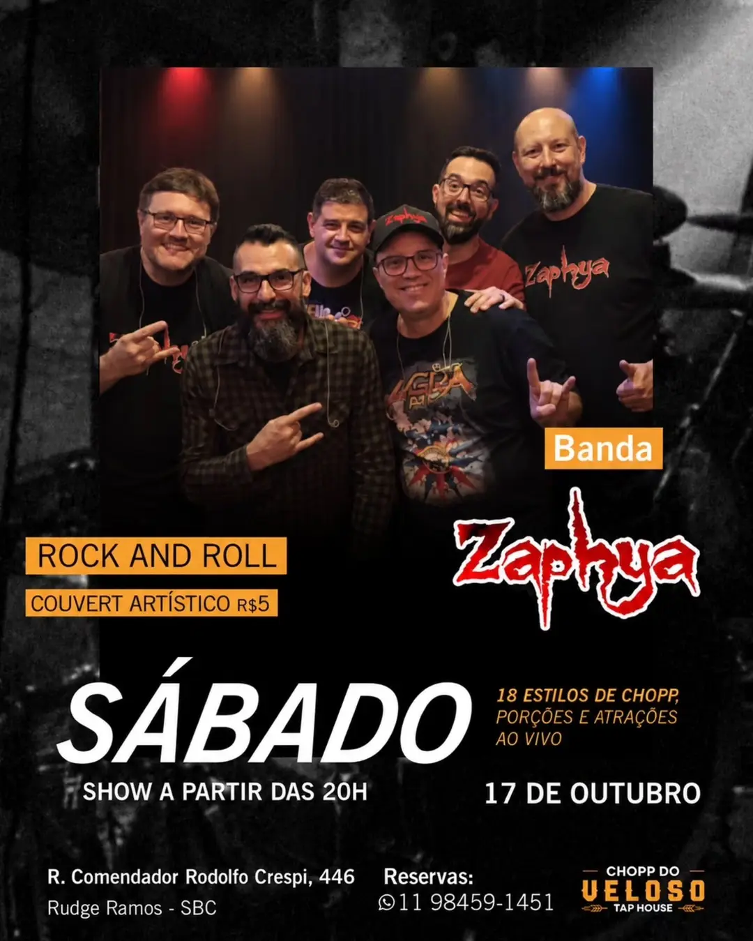 Flyer de Banda Zaphya