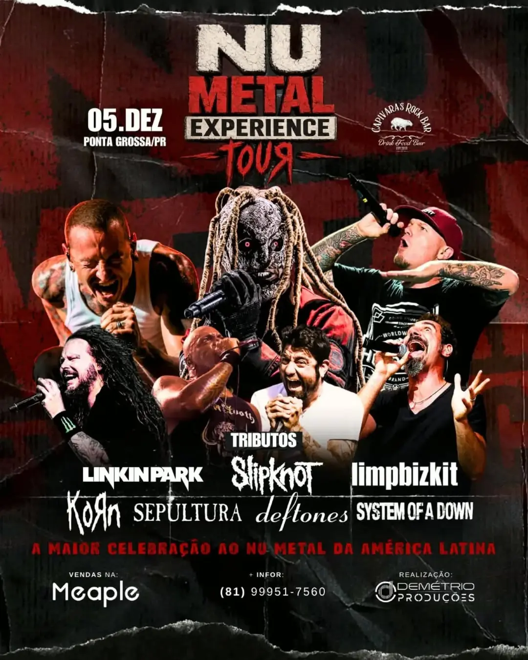 Flyer de Numetal Experience Tour
