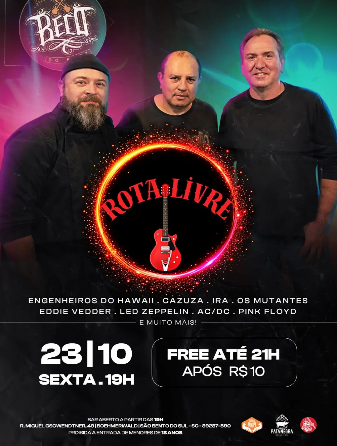 Flyer de Rota Livre