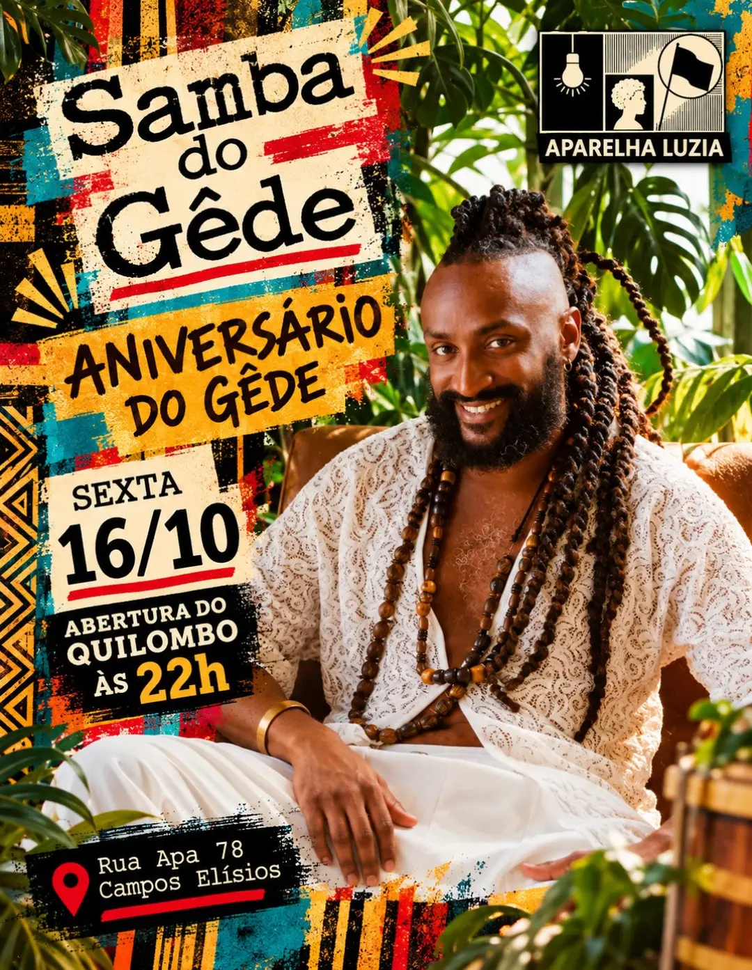 Flyer de Gêde Lima