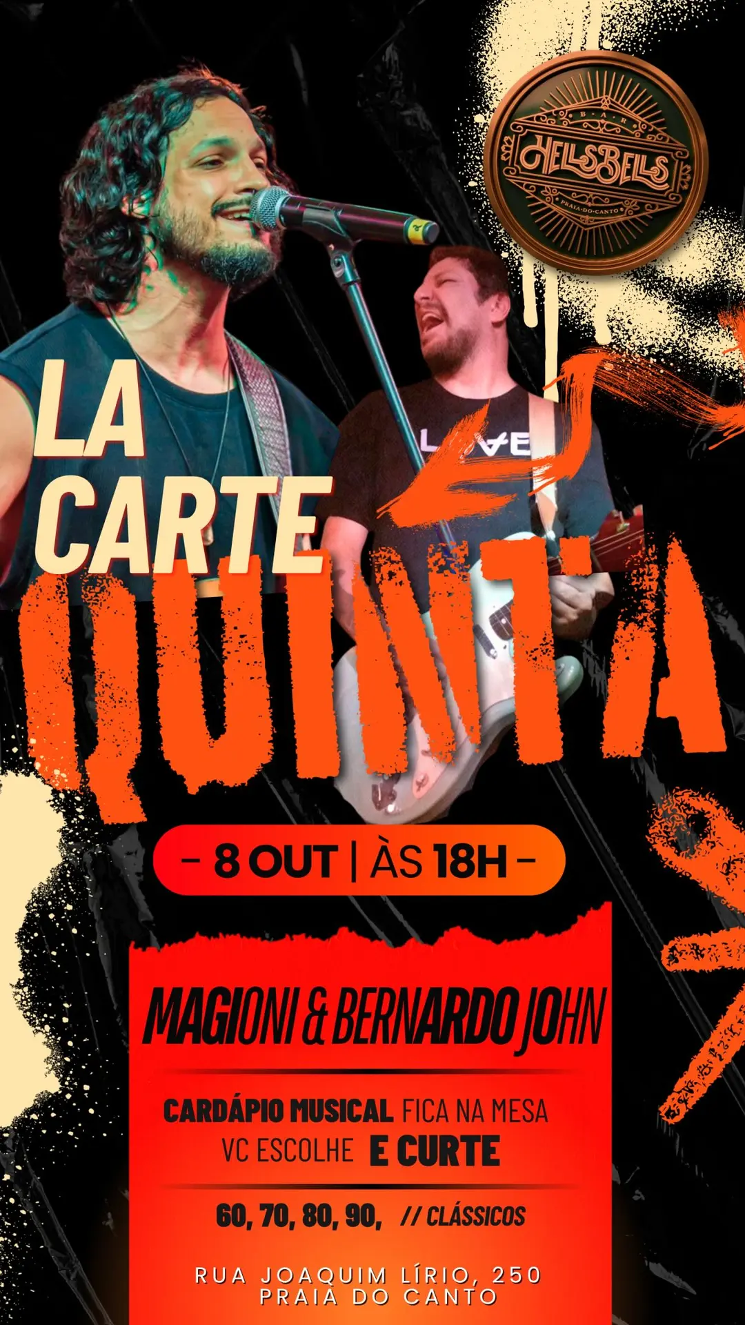 Flyer de Mag!oni e Bernardo John