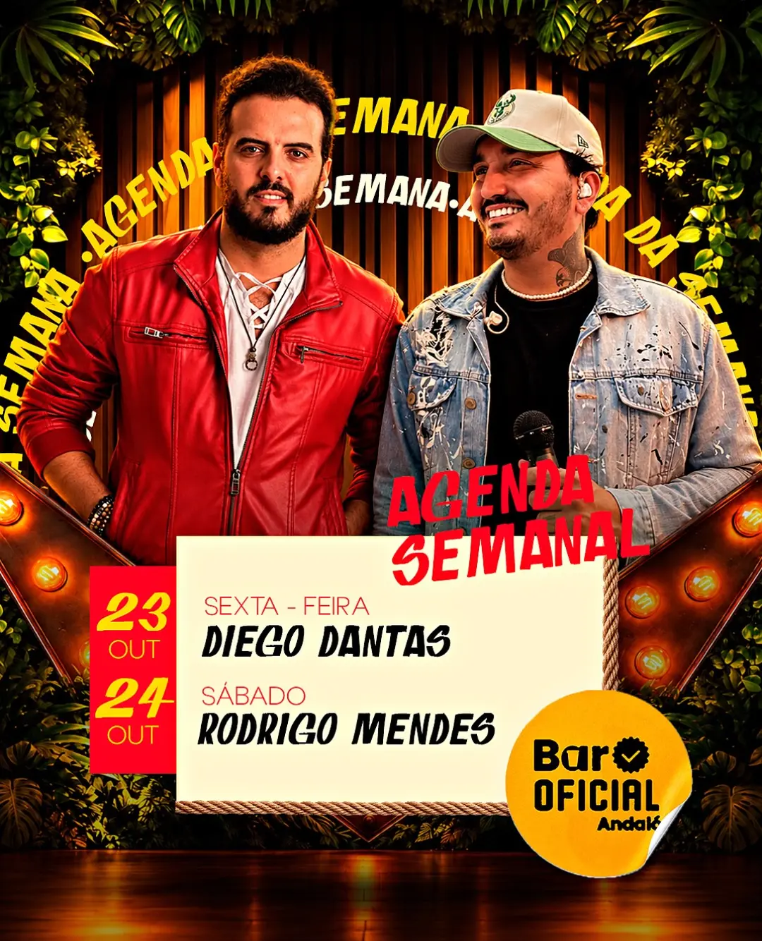 Flyer de Rodrigo Mendes