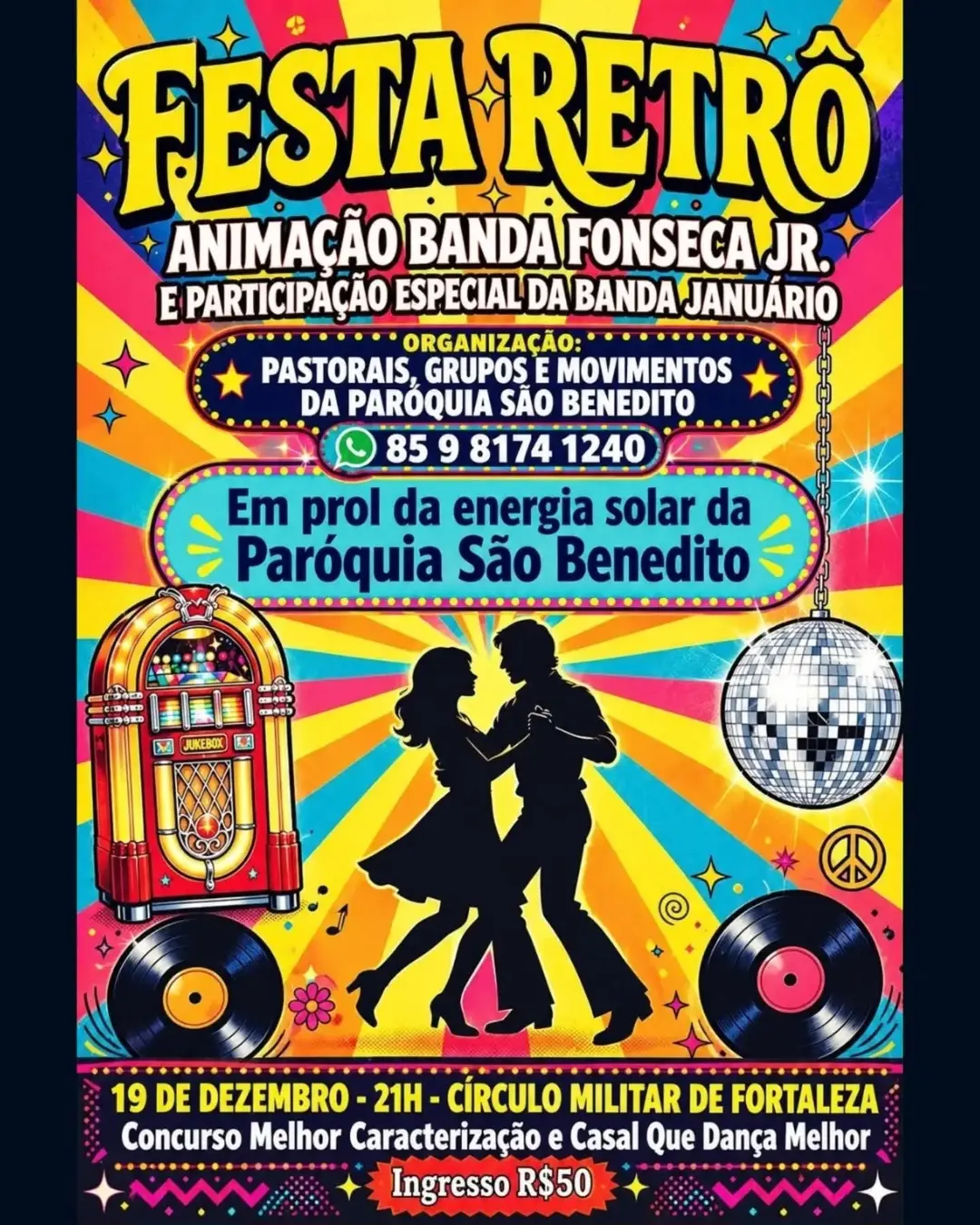 Flyer de BANDA FONSECA JR. e BANDA JANUÁRIO