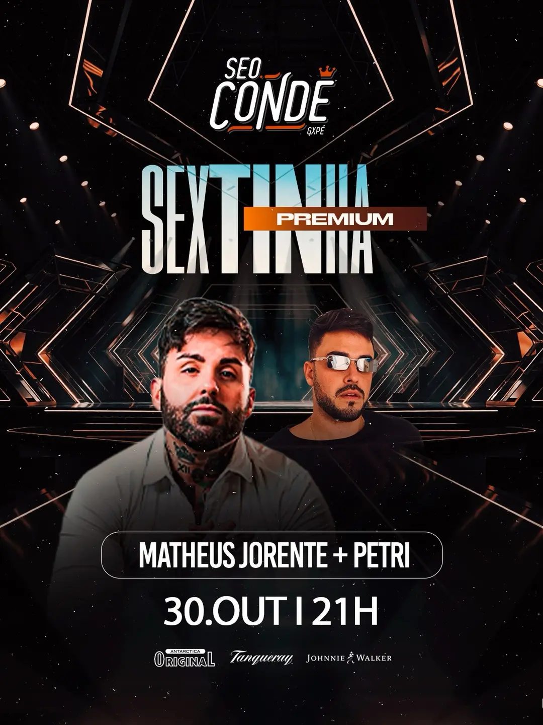 Flyer de Matheus Jorente e PETRI