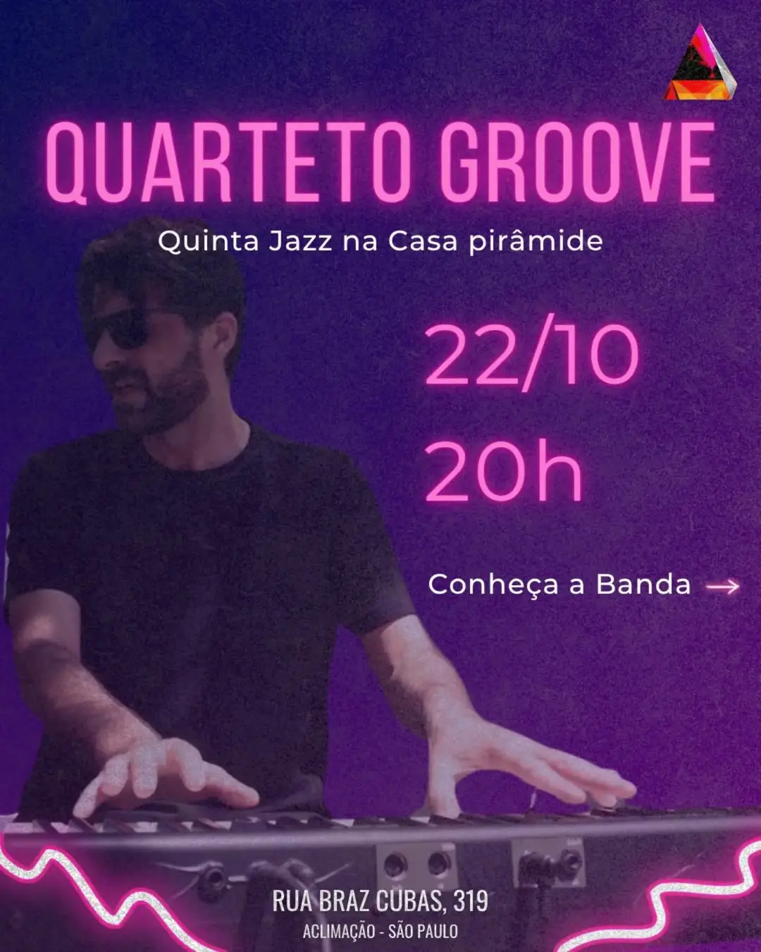 Flyer de Quarteto Groove