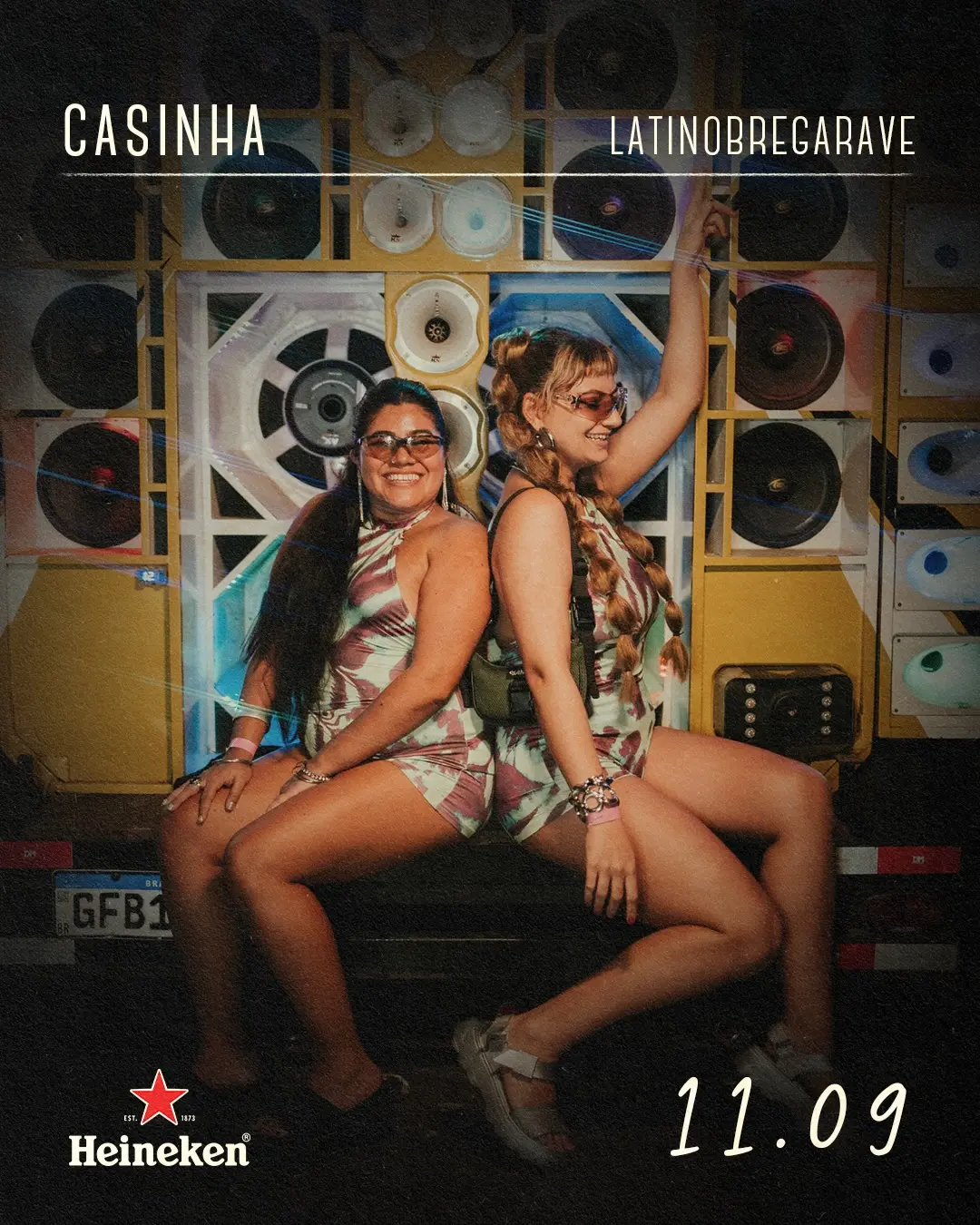 Flyer de Latino Bregarave, Bruna Brandão e mais 4 artistas