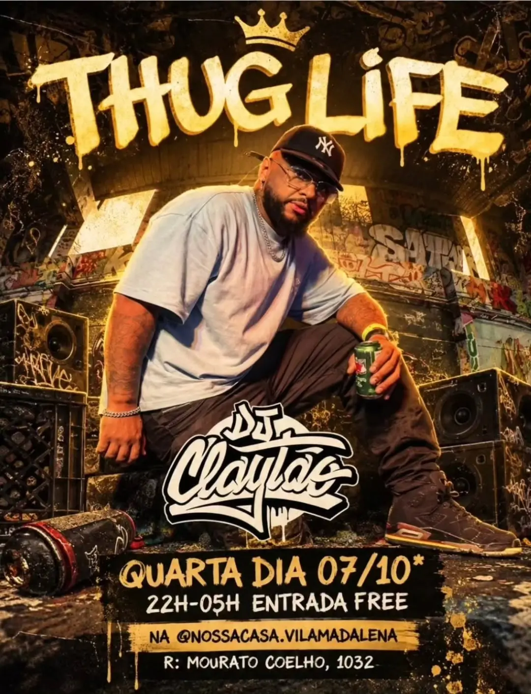 Flyer de Dj Claytão