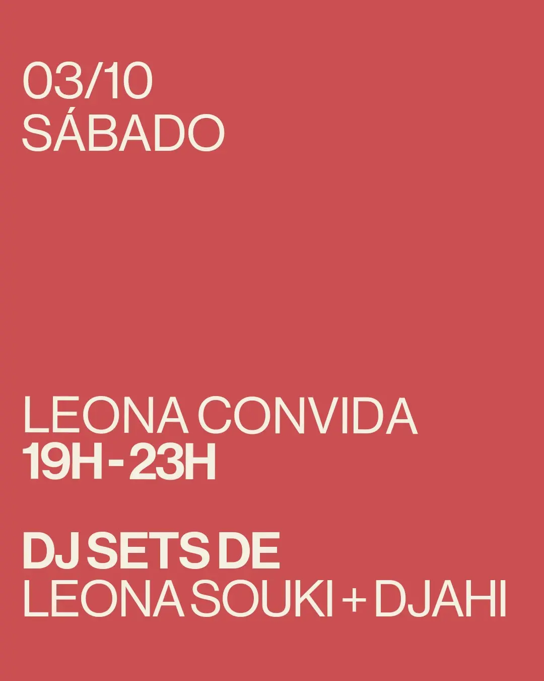 Flyer de Jahi Amani e Leona Souki