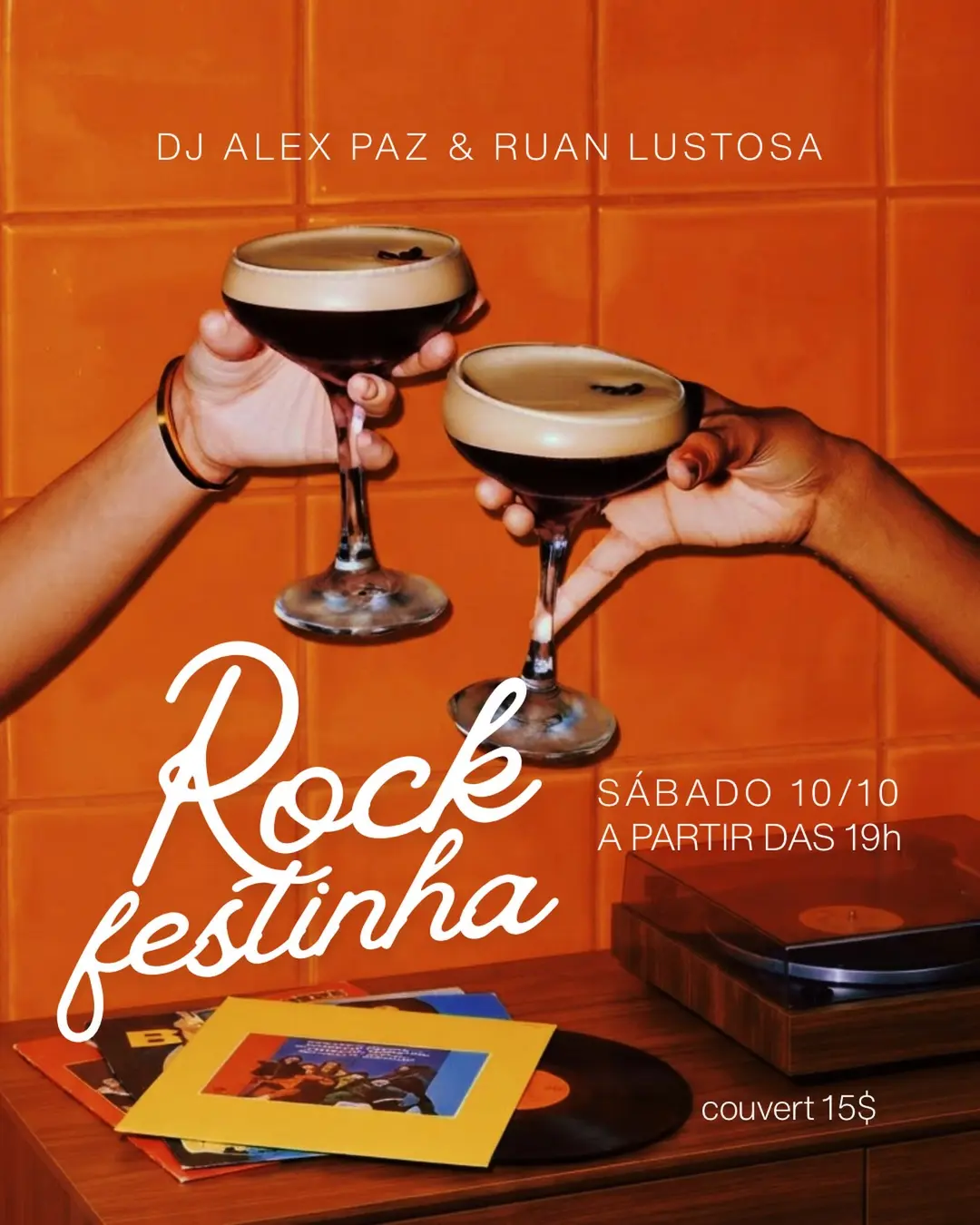 Flyer de DJ Alex Paz e Ruan Lustosa
