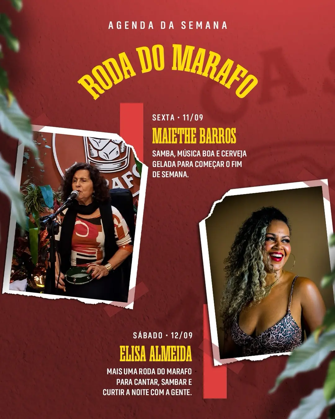 Flyer de Elis Almeida