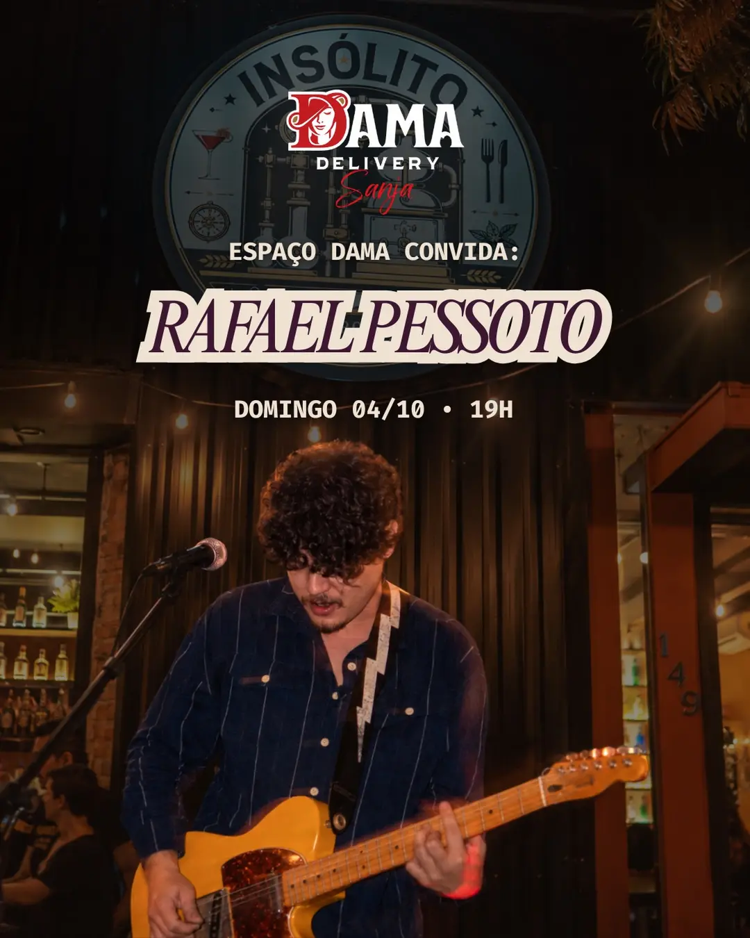 Flyer de Dama Delivery e Rafael Pessoto