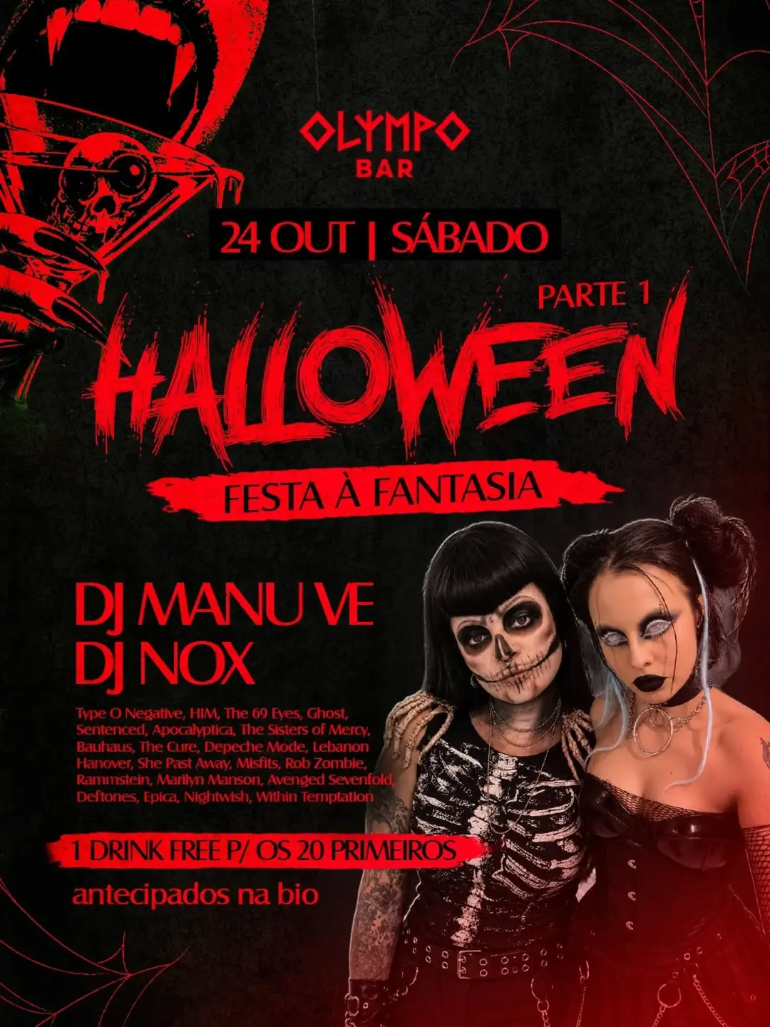 Flyer de DjManu e DJ NOX