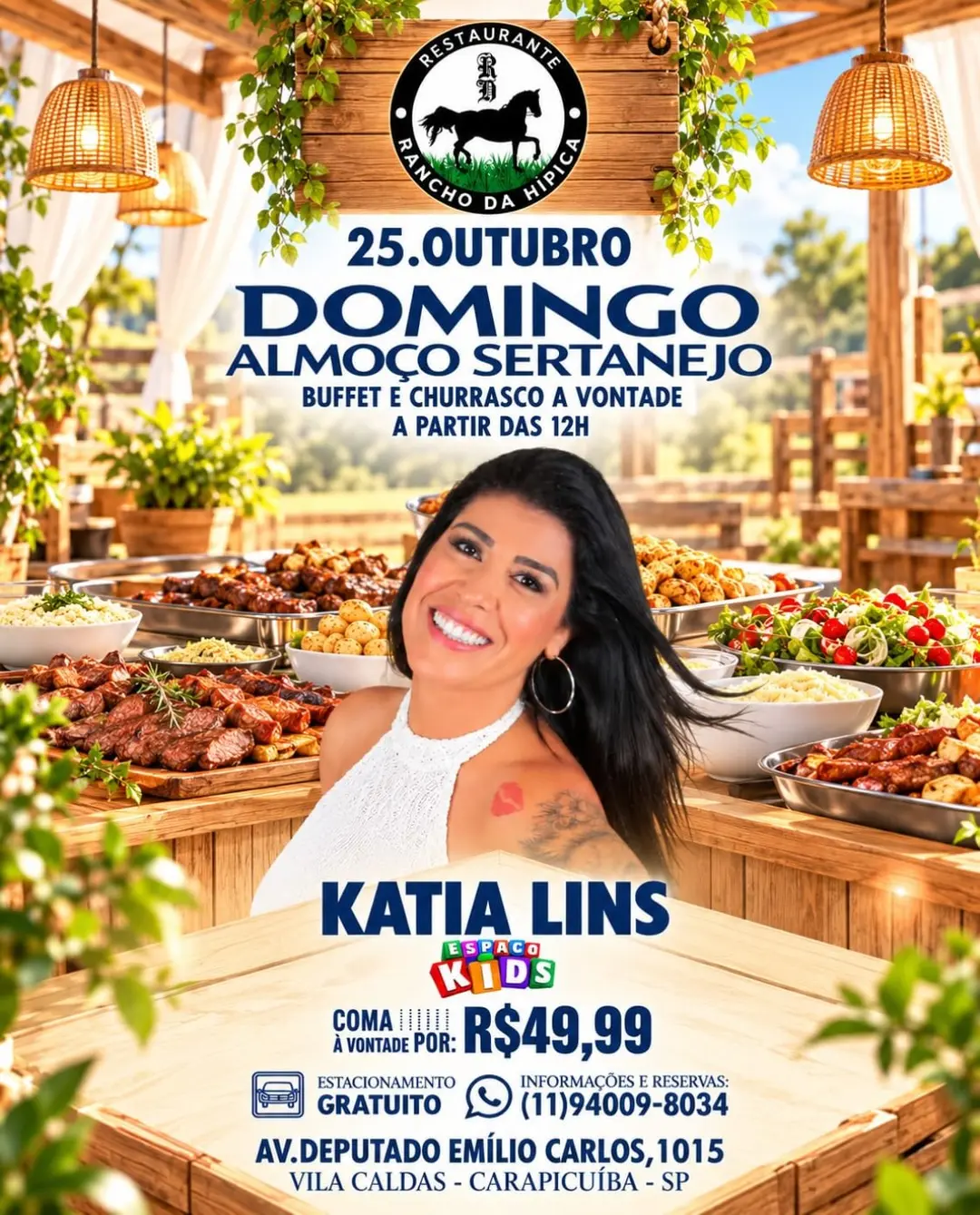 Flyer de Kátia Lins