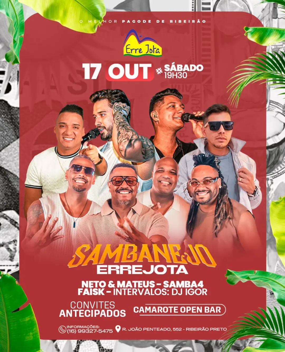 Flyer de Neto & Mateus e Faisk