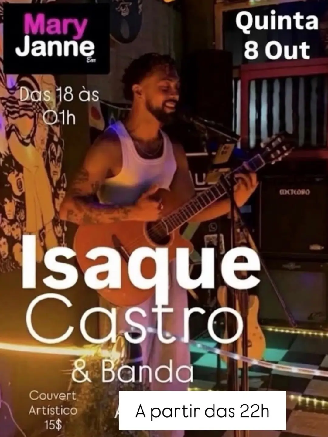 Flyer de Isaque Castro & Banda