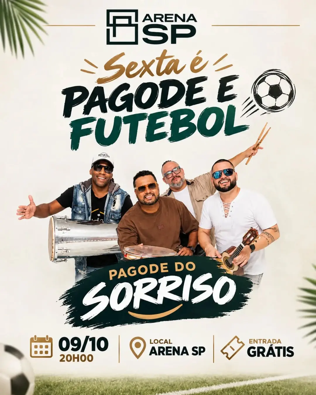 Flyer de Pagode do Sorriso
