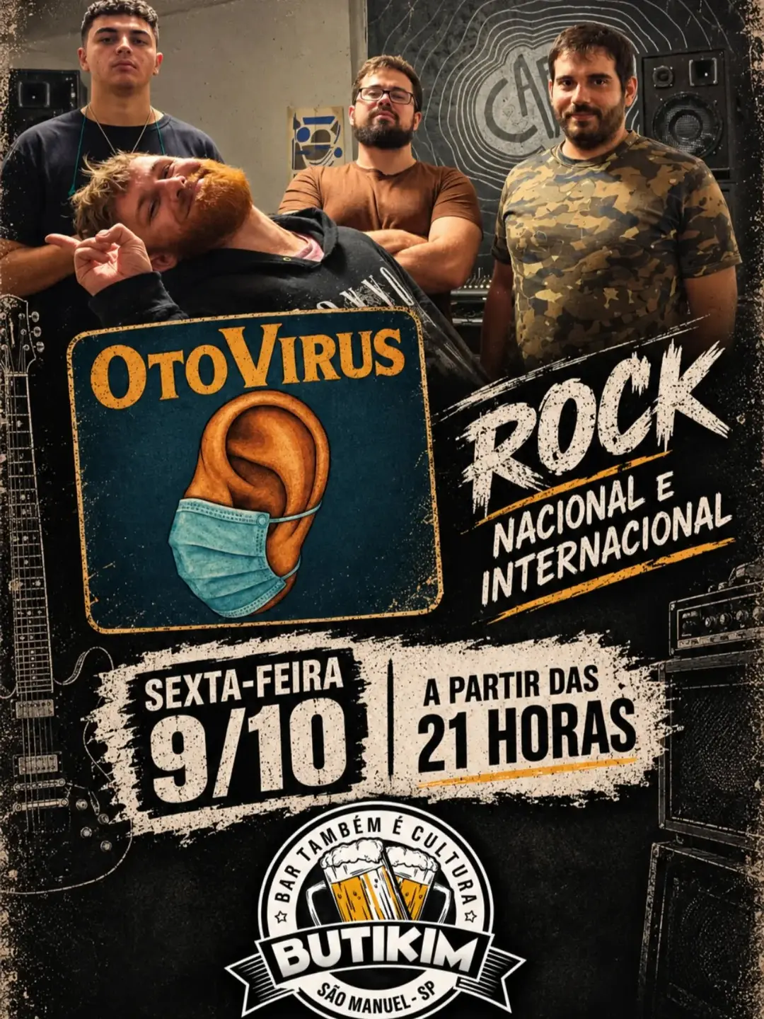 Flyer de Banda Otovirus