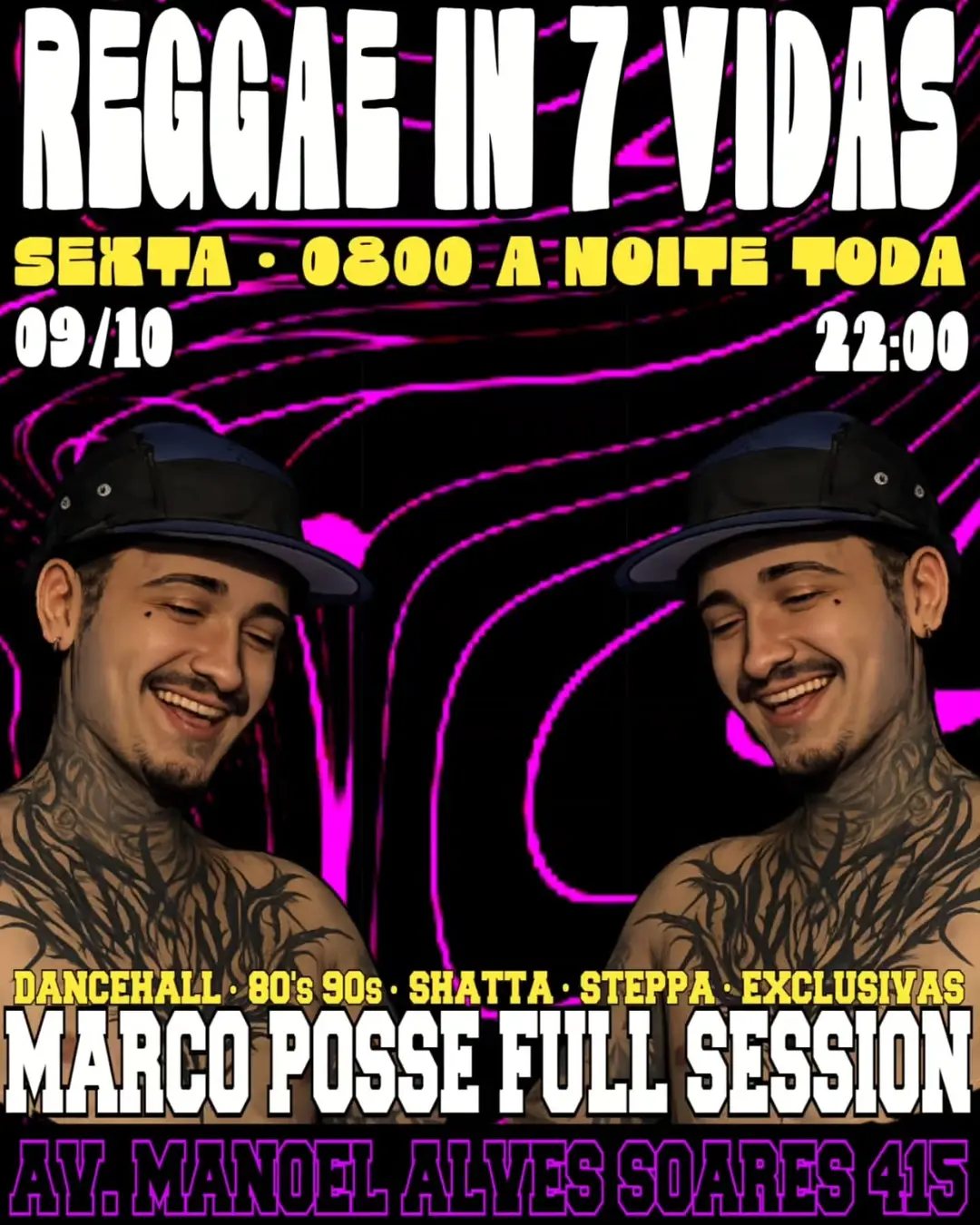 Flyer de Marco Bernardes