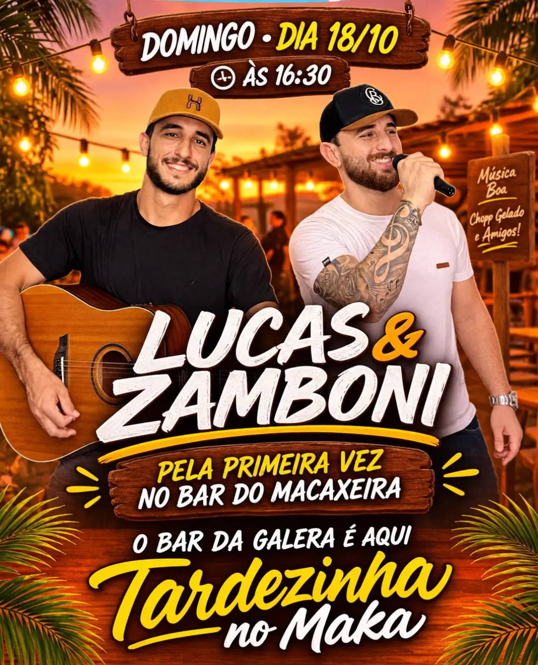 Flyer de LUCAS & ZAMBONI