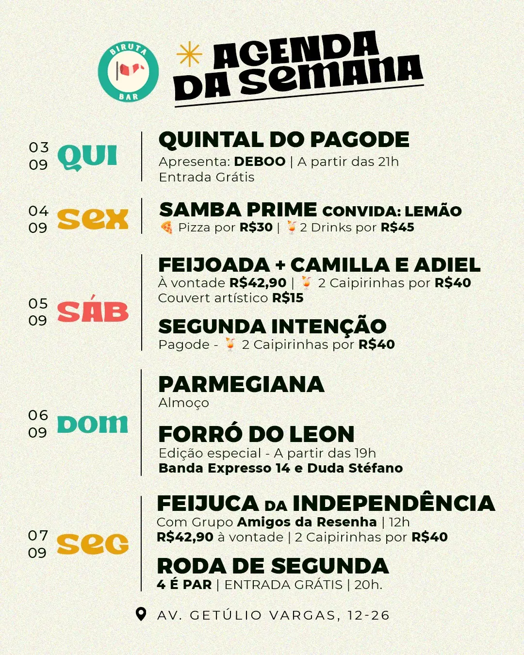 Flyer de Camilla e Adiel e Segunda Intenção