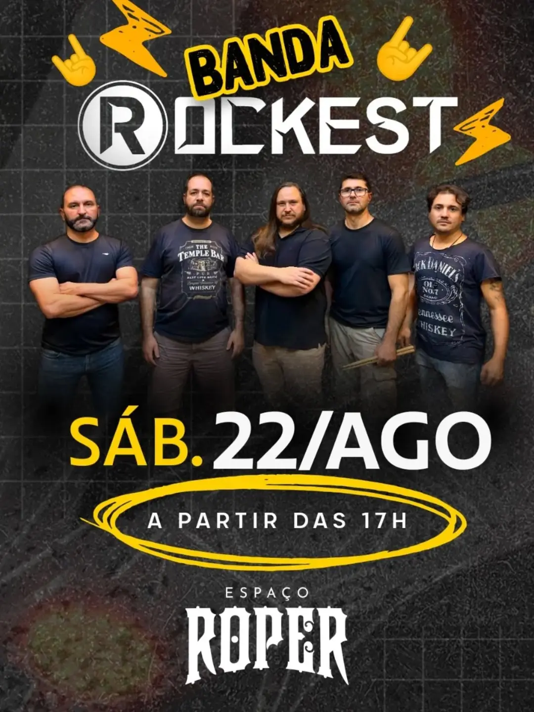 Flyer de Banda Rockest