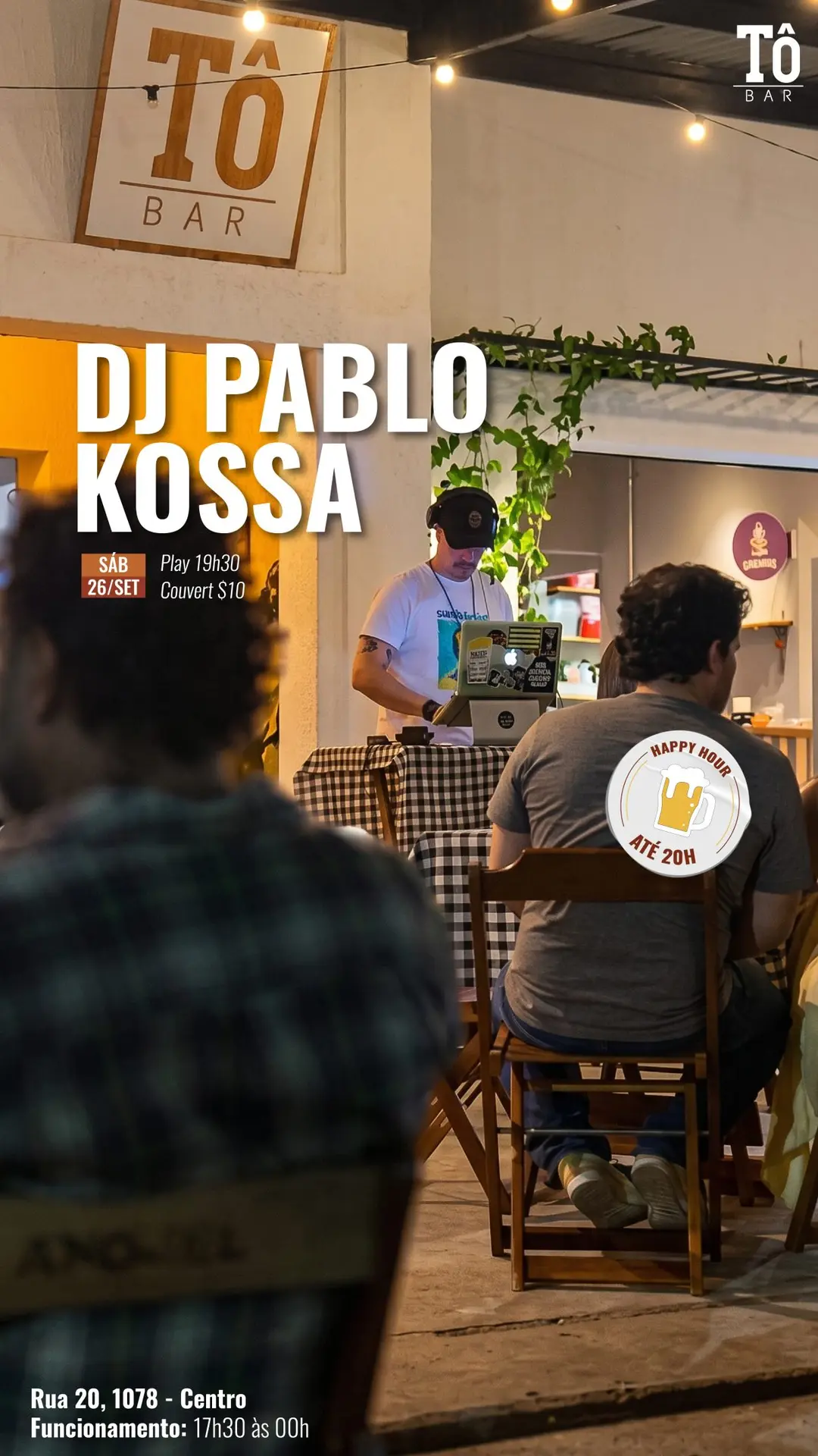 Flyer de Pablo Kossa