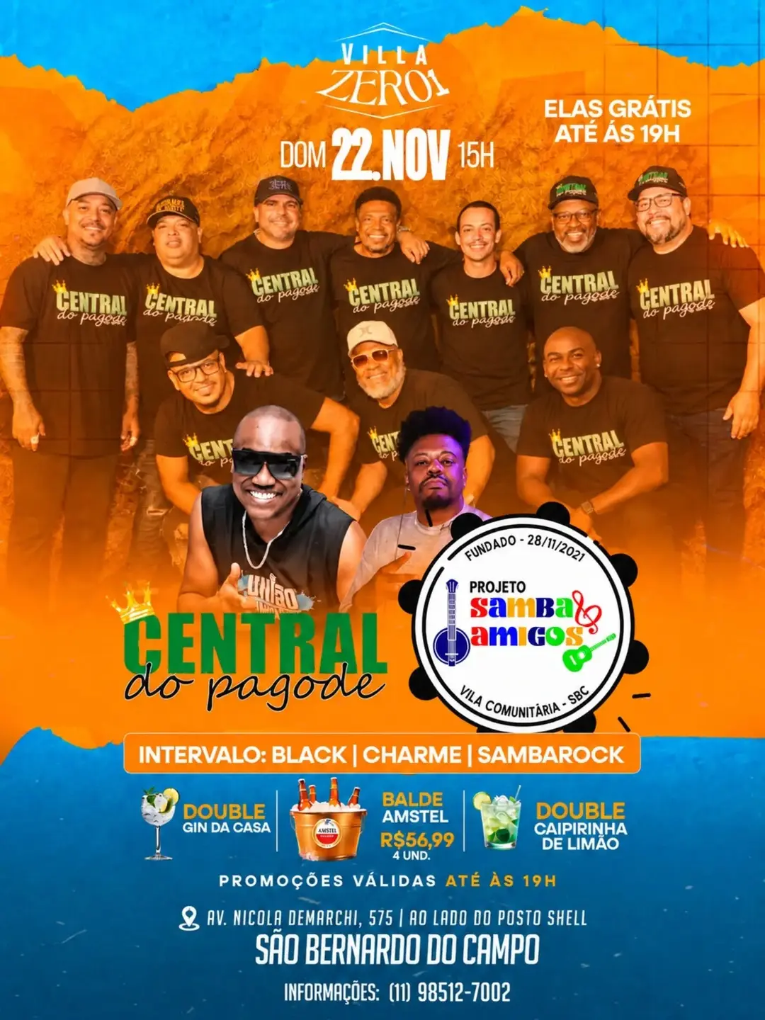 Flyer de Projetosamba Amigos