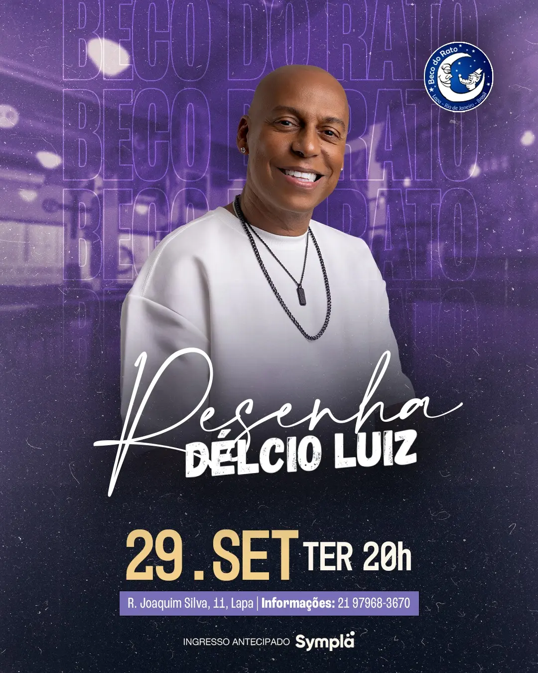 Flyer de Délcio Luiz
