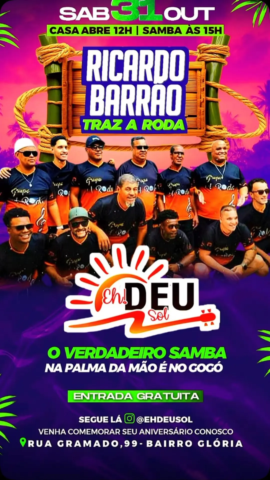 Flyer de Ricardo Barrão