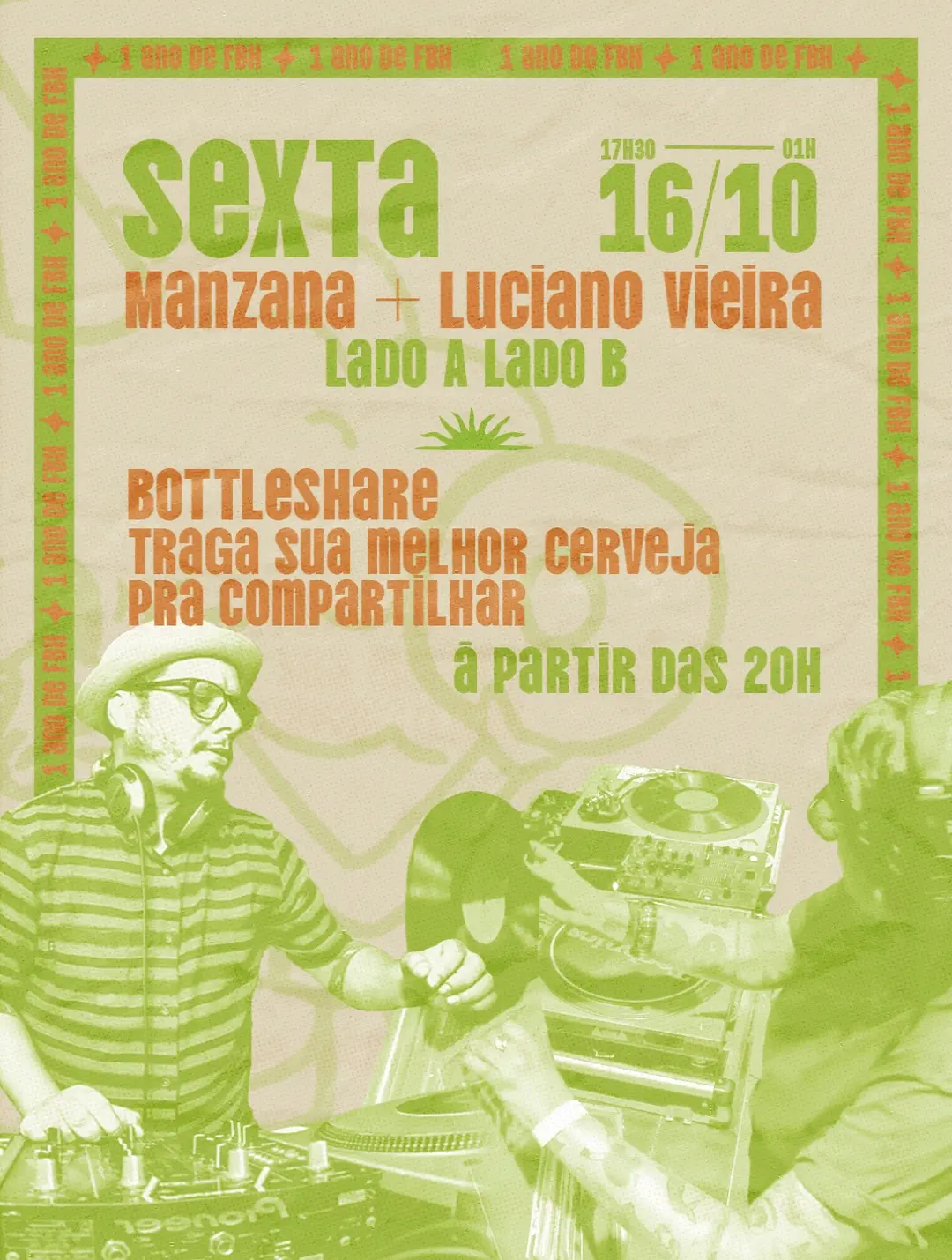 Flyer de marcia.manzana e Luciano Vinille