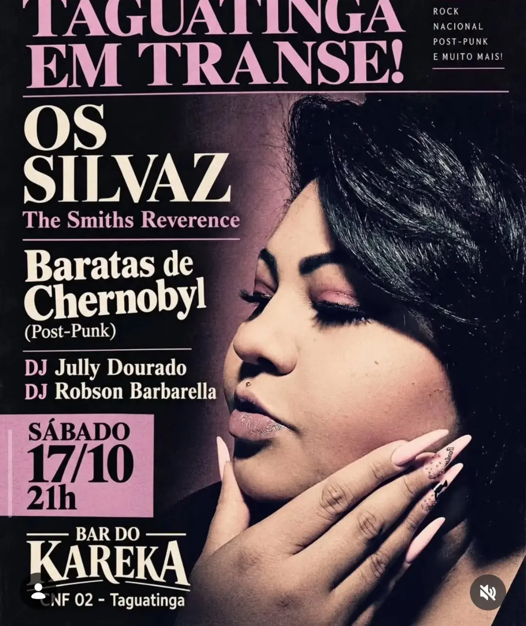 Flyer de Os SilvaZ, Baratas de Chernobyl e mais 2 artistas