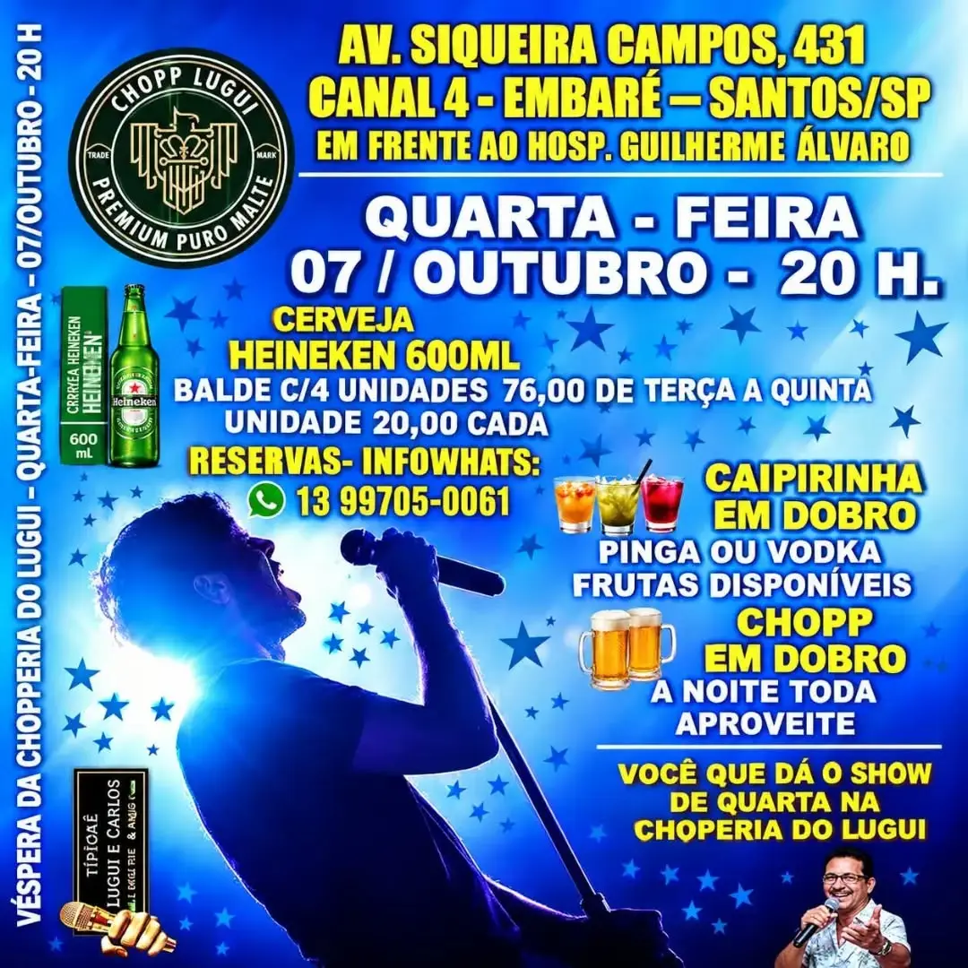 Flyer de Lugui e Carlos