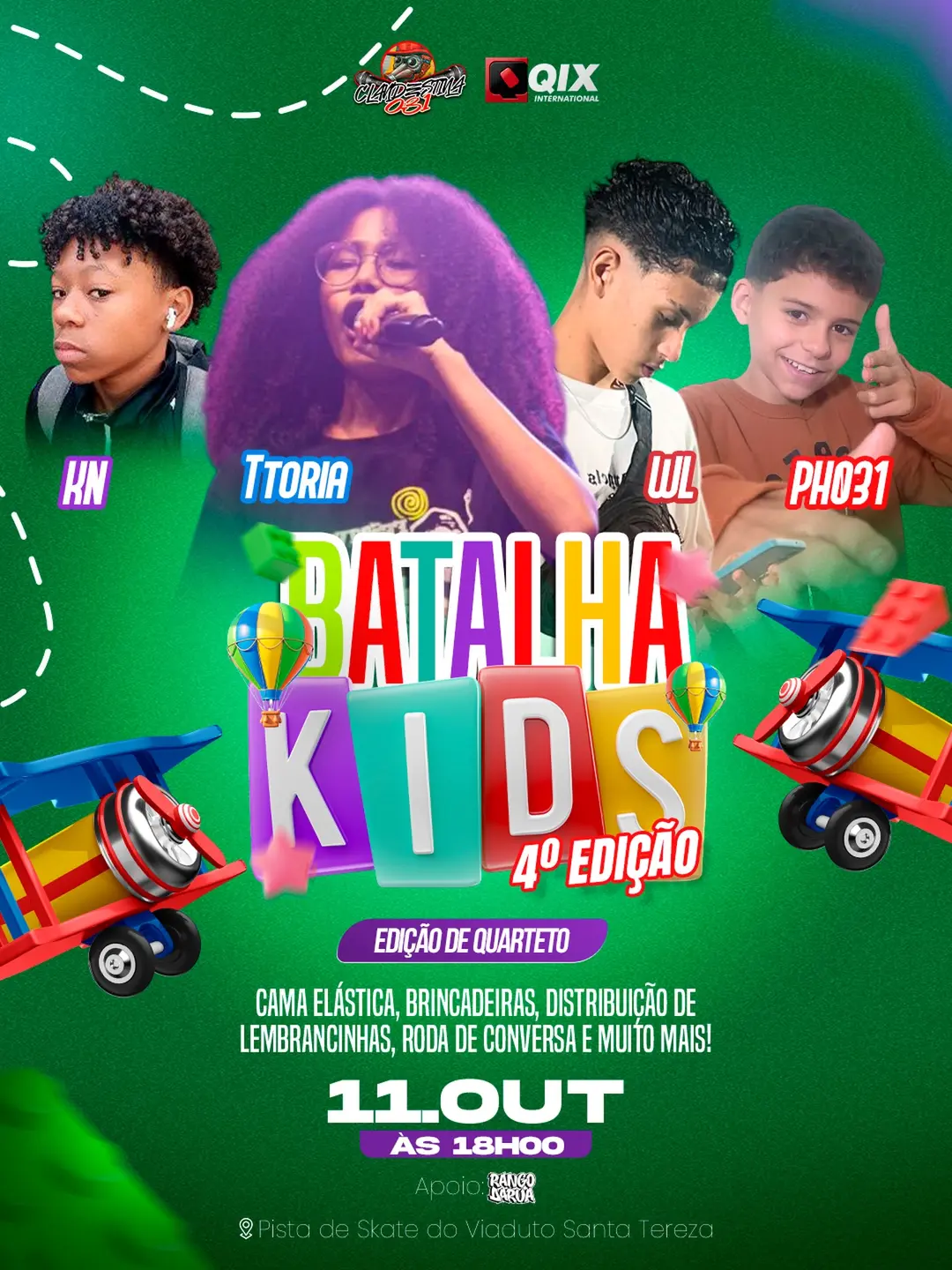 Flyer de KN, Ttoria, WL e PH031