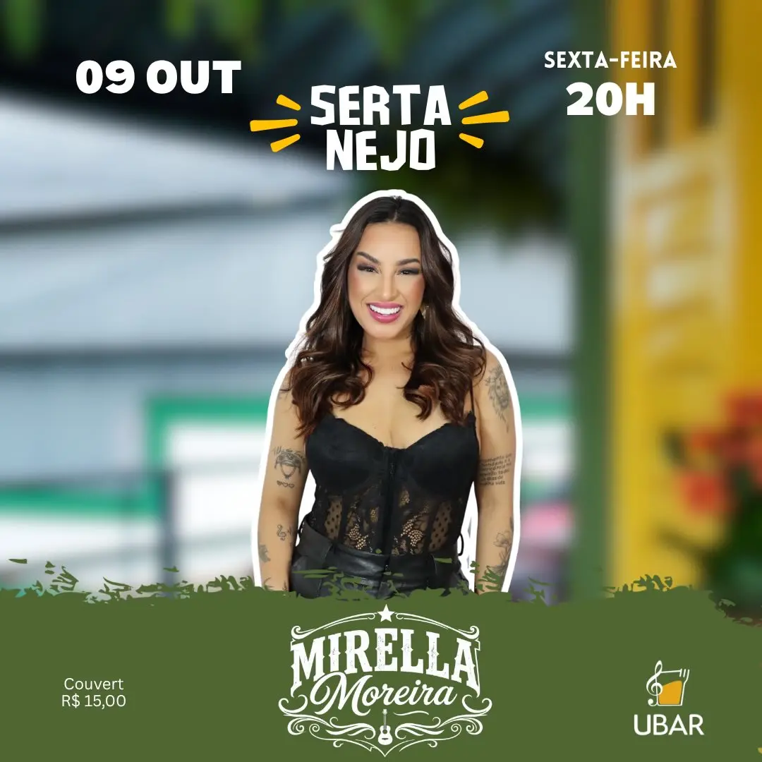 Flyer de Mirella Moreira