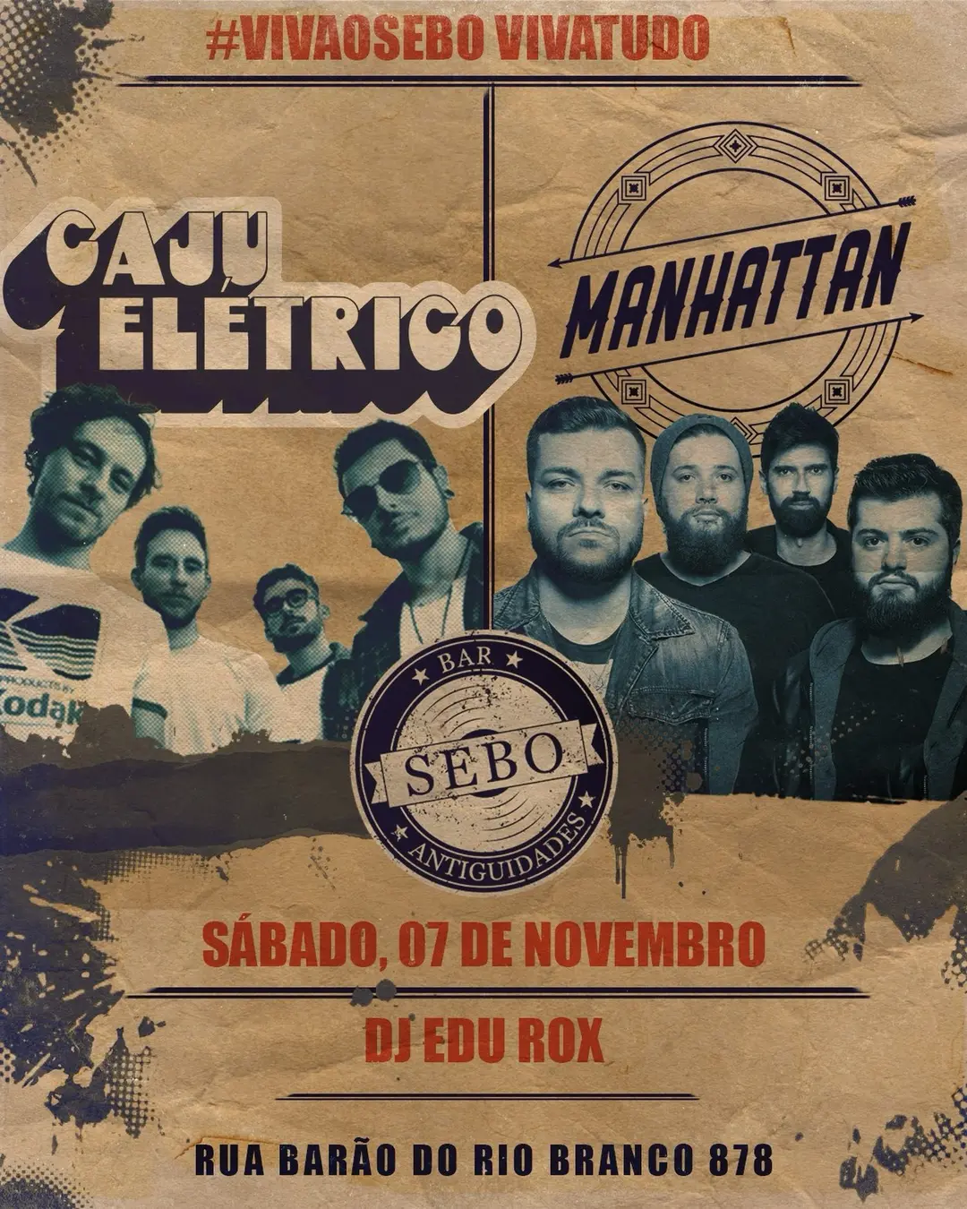 Flyer de Caju Elétrico