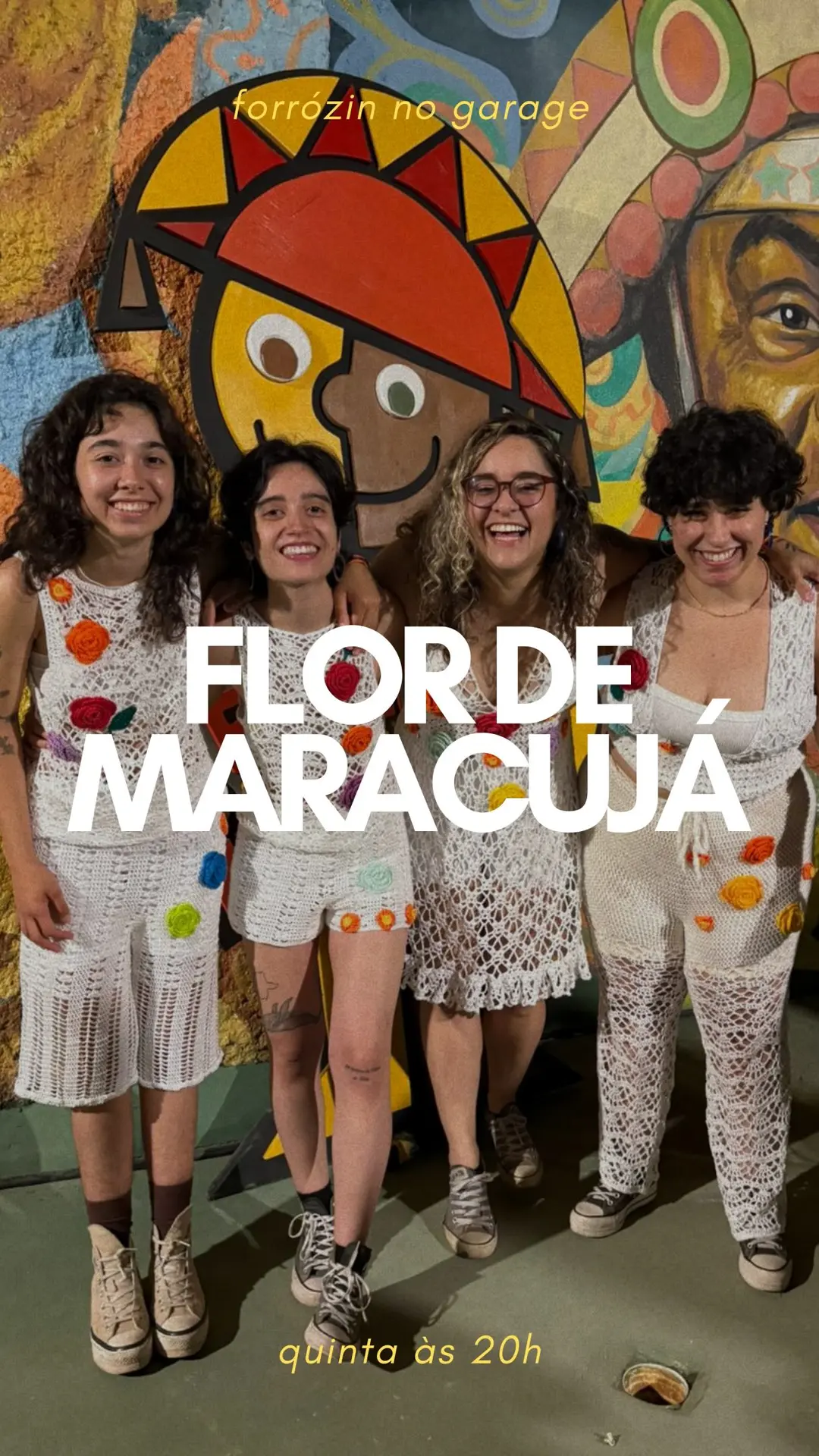 Flyer de Flor de Maracujá Forró e Forró do Garage