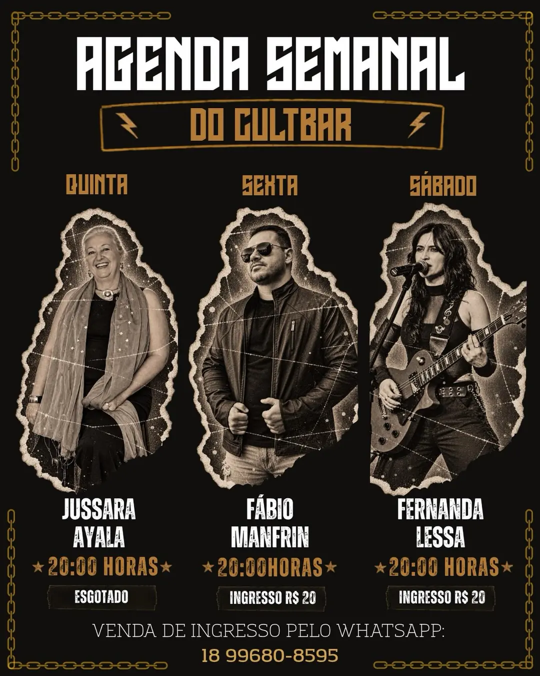 Flyer de Fernanda Lessa