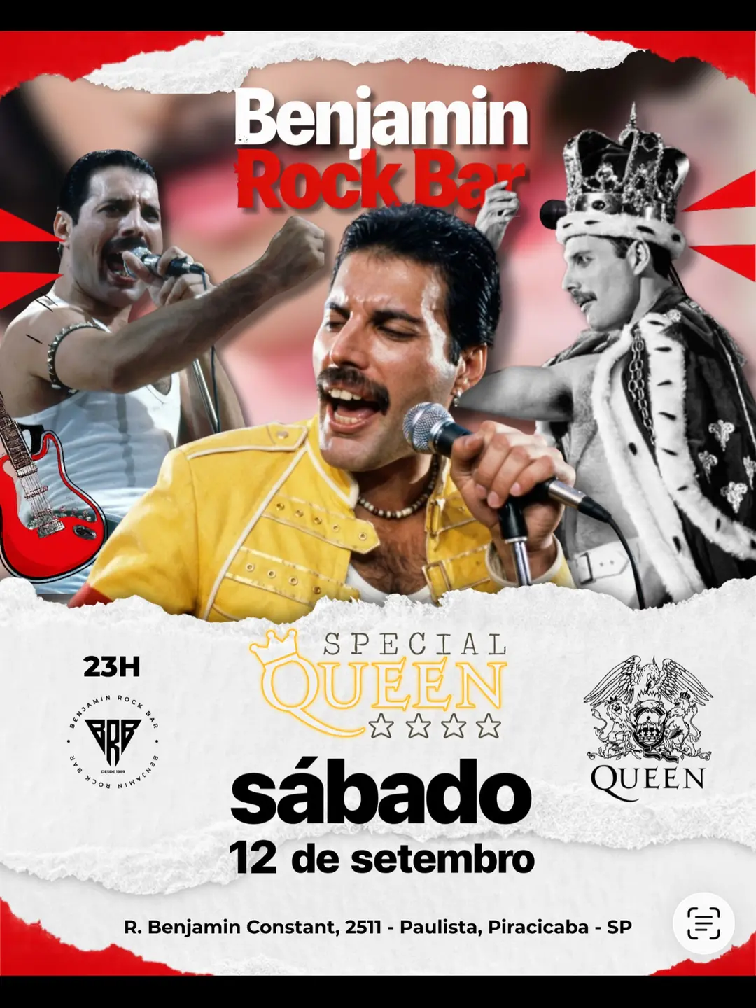 Flyer de Especial Queen, Cover Queen e Queen Cover