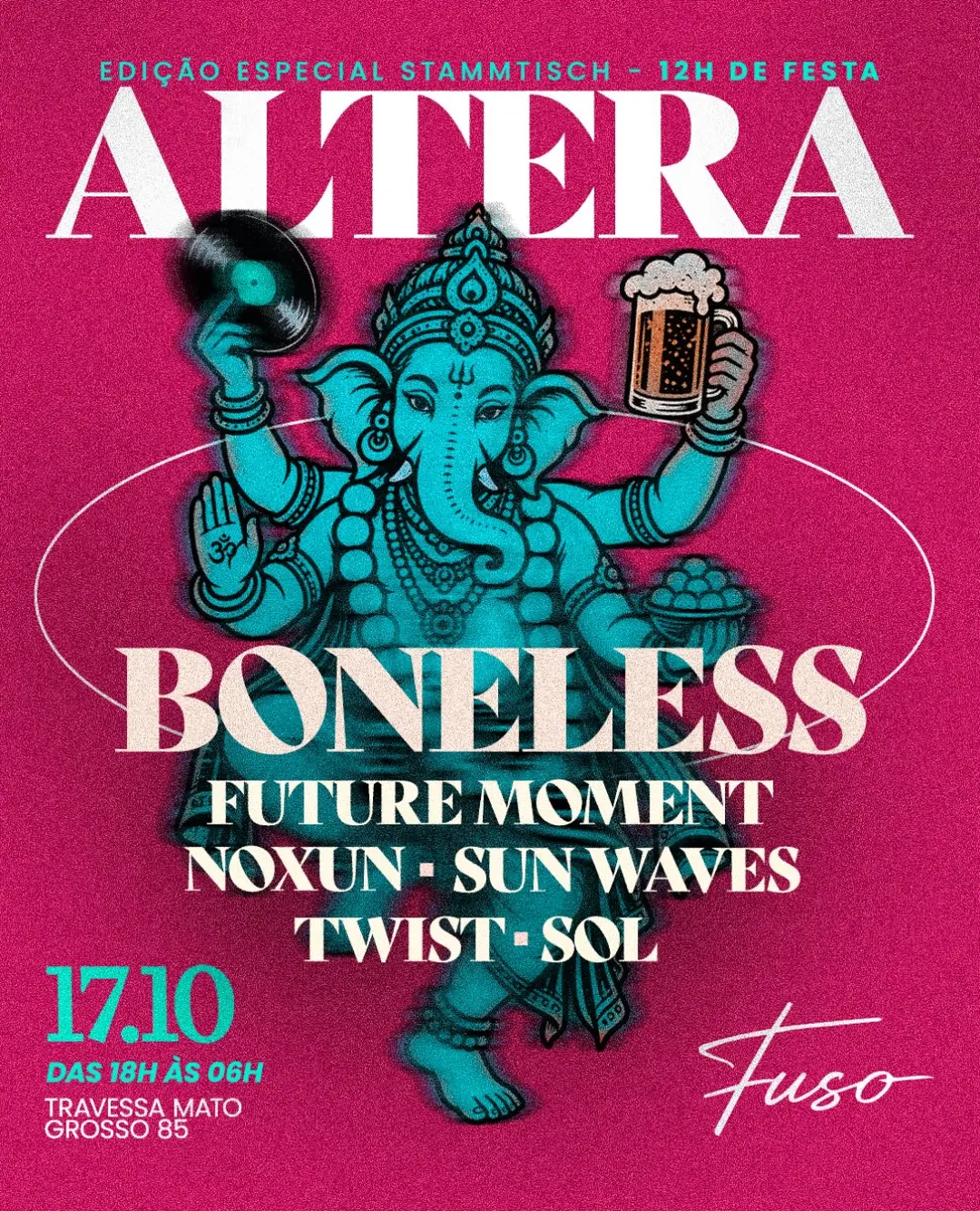 Flyer de Sol Gabriel, Boneless, Future Moment e mais 4 artistas